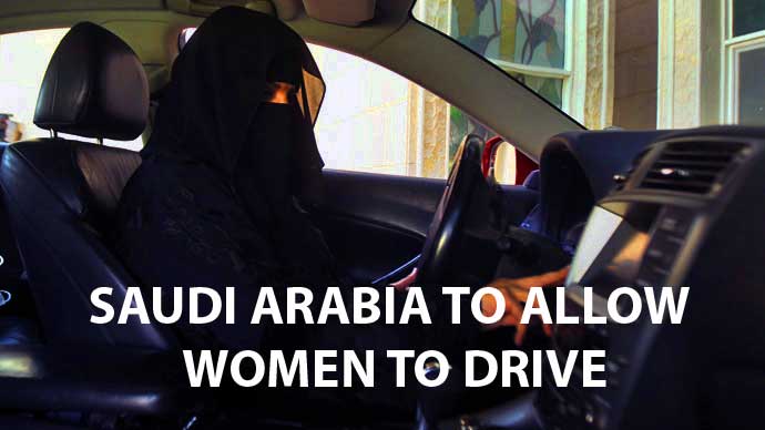 Saudi Arabia to allow to women to drive