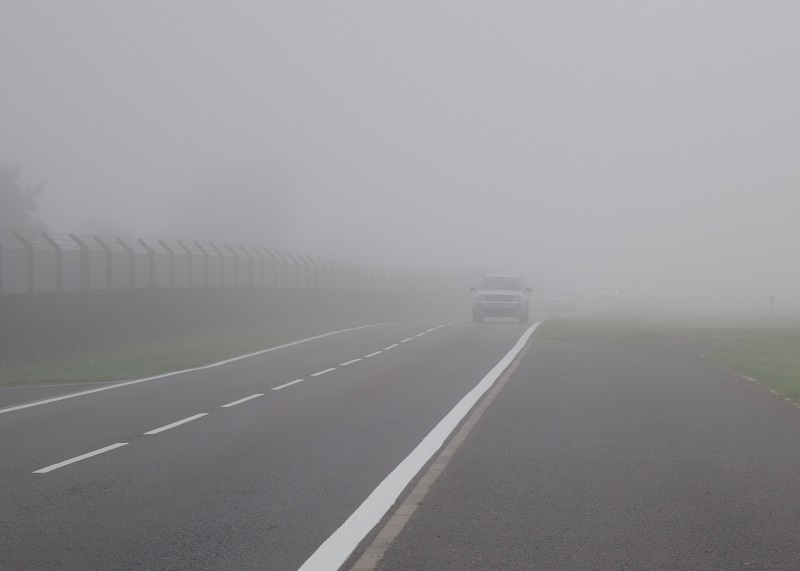 Fog Driving in Dubai
